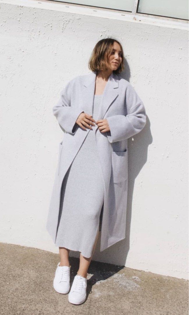 The Fifth Label New Moon Coat in Lavender Women s Fashion Coats Jackets and Outerwear on Carousell
