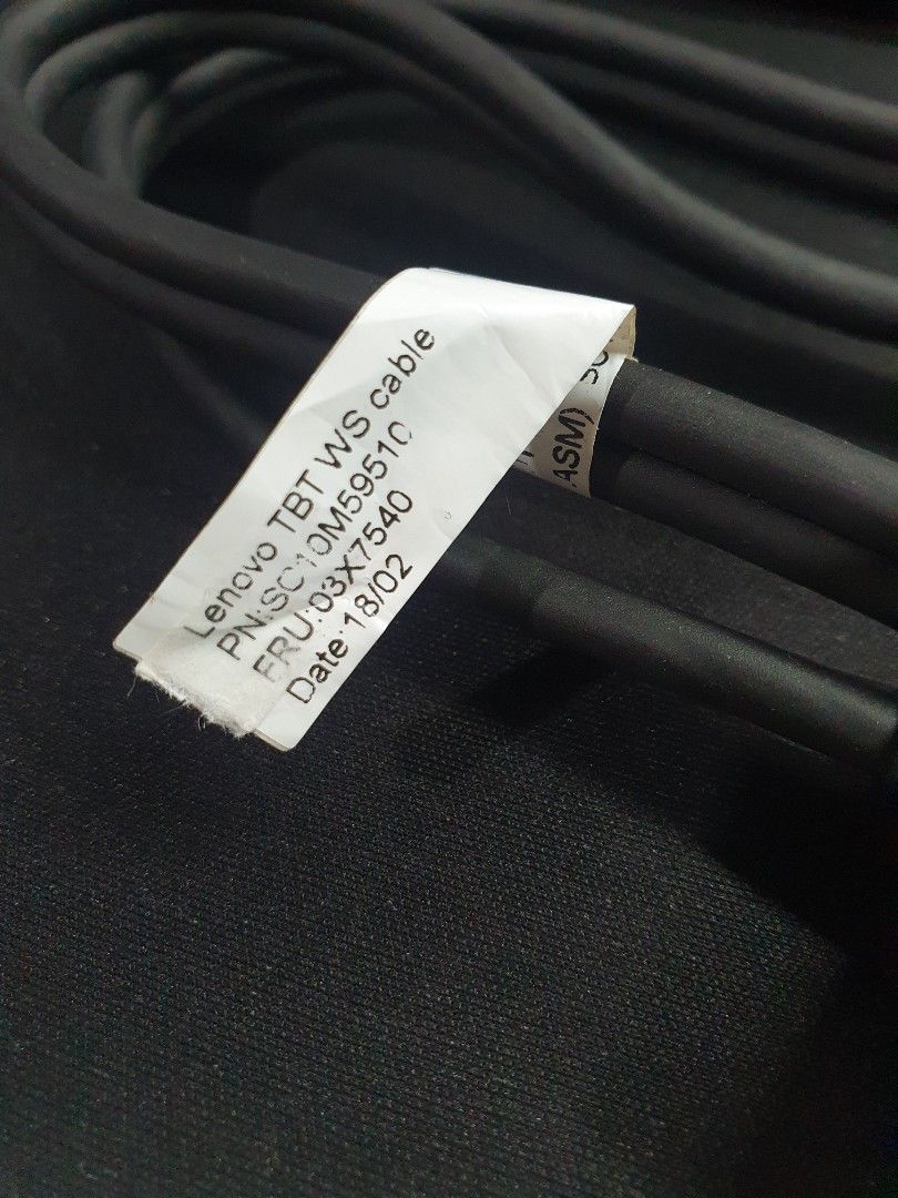 ThinkPad Thunderbolt WorkStation Cable (Category: Cables & Adaptors) located in Taguig. Submitted by ismael.forres (Listing ID 1333675264, Image 3). Description: 100% working.