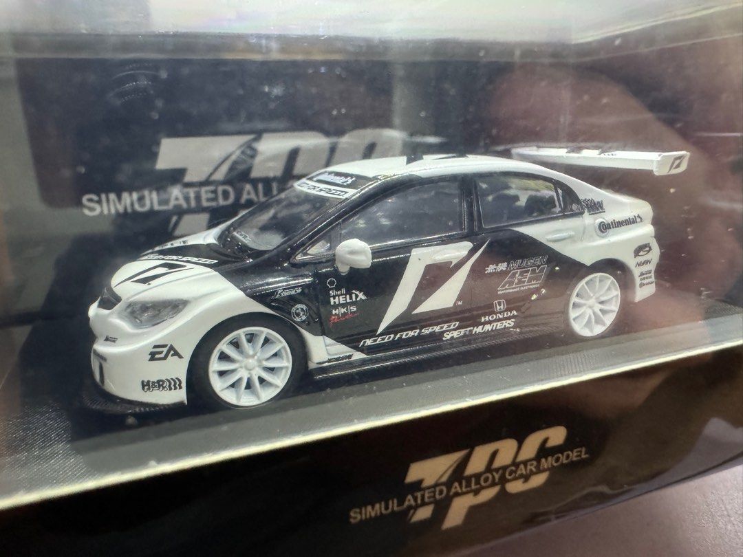 TPC 1/64 Honda Civic FD2R NFS most wanted Livery, Hobbies & Toys