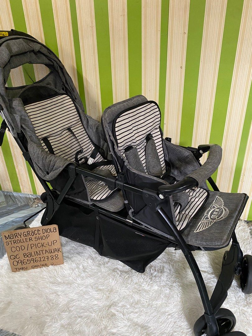 twin stroller (Category: Strollers) located in Manila. Submitted by gracediola_18 (Listing ID 1333673251, Image 3). Description: cod or pick up qc balintawak .