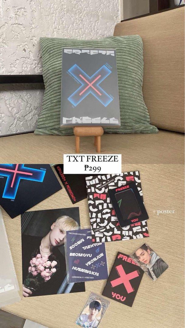 TXT FREEZE ALBUM (version you) (Category: CDs & DVDs) located in Las Pinas. Submitted by yarbel (Listing ID 1333722886, Image 1). Description: In very good condition! Message me if you want a video of their condition ♡.