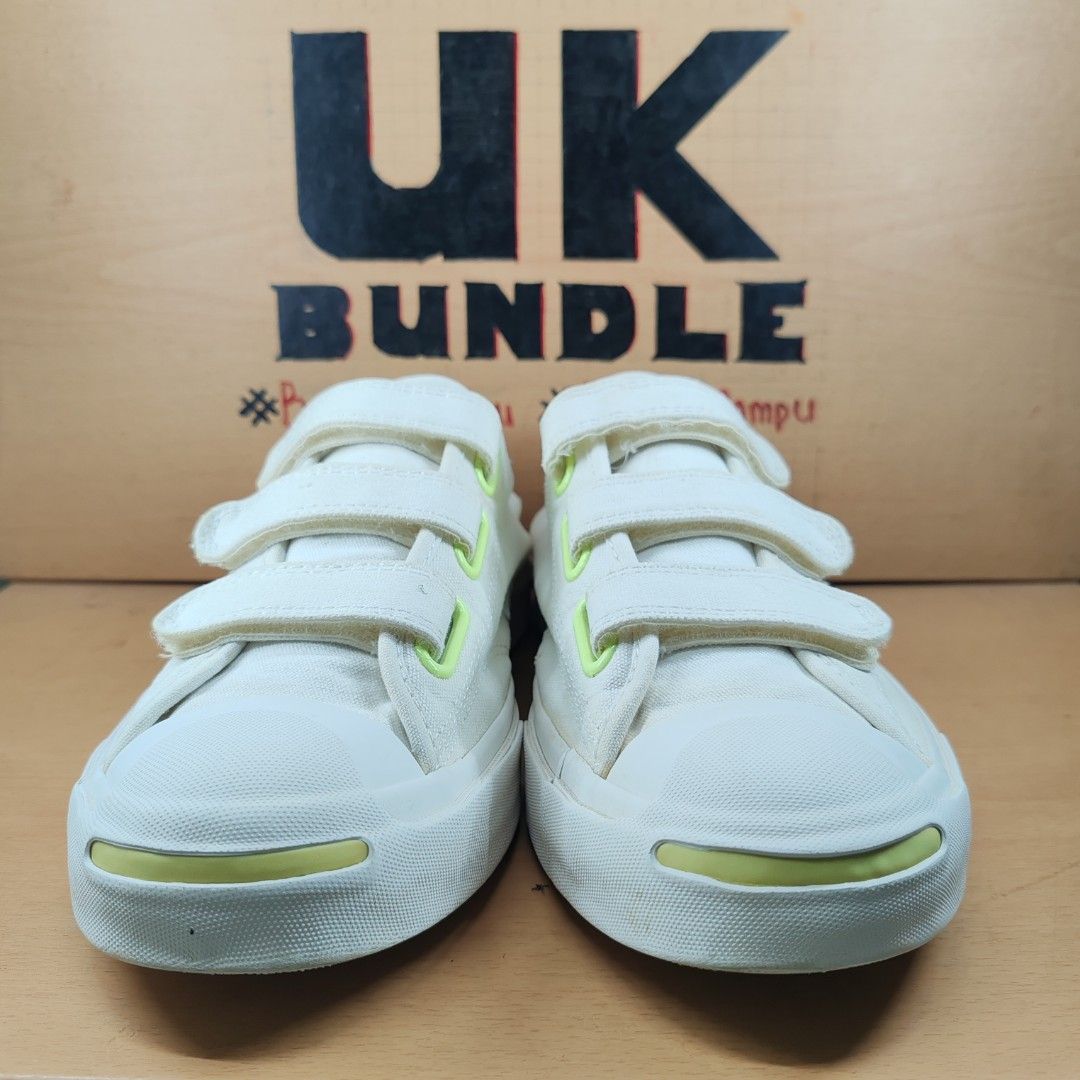 Jack purcell velcro white hot sale