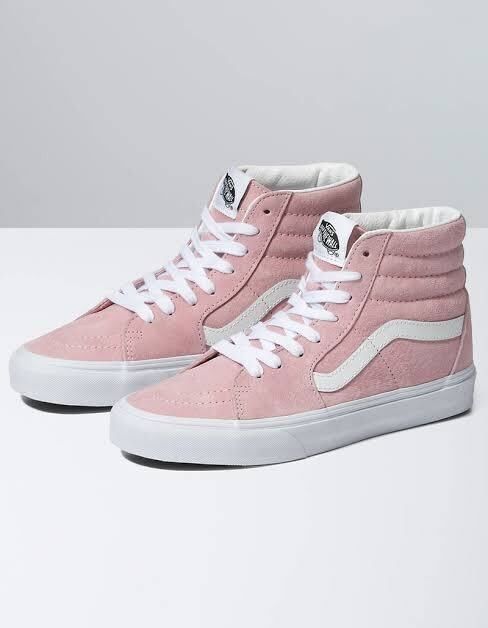 Vans Suede Sk8 Hi cut Pink Women s Fashion Footwear Sneakers on Carousell