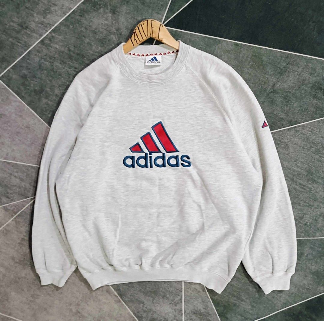 Vintage adidas crewneck sweatshirt hot sale