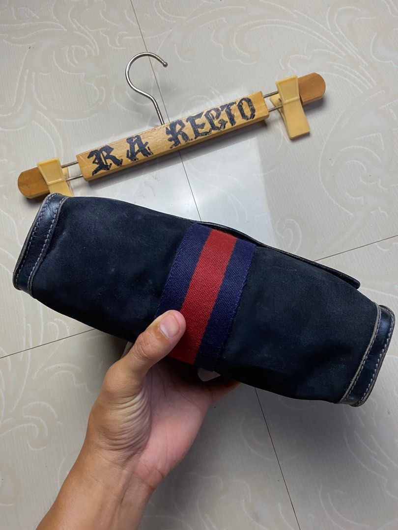 Vintage Gucci Parfums Clutch In Leather And Suede Clutch Bags Made In Italy Luxury Bags Wallets on Carousell