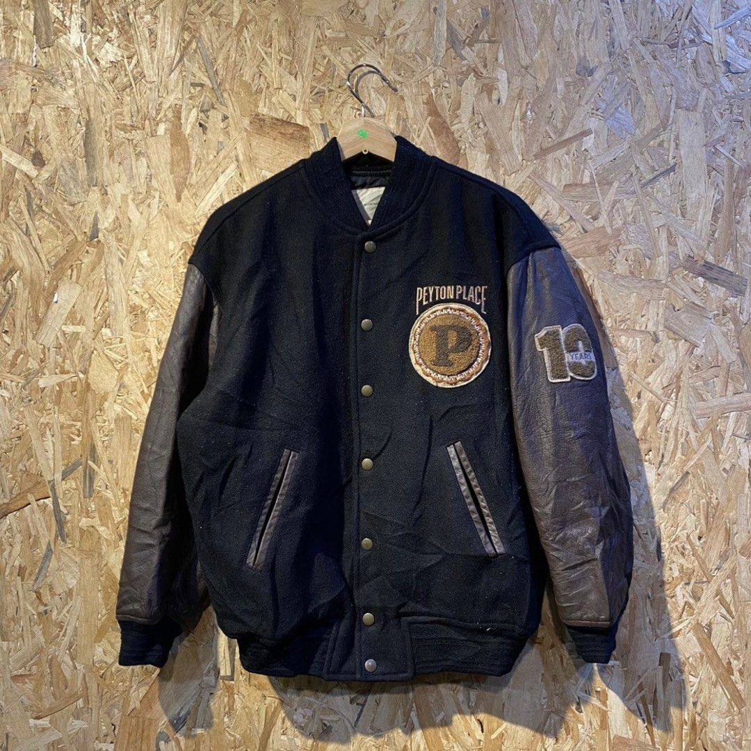 Vintage PPFM Peyton Place For Men Button Varsity Jacket, Men's
