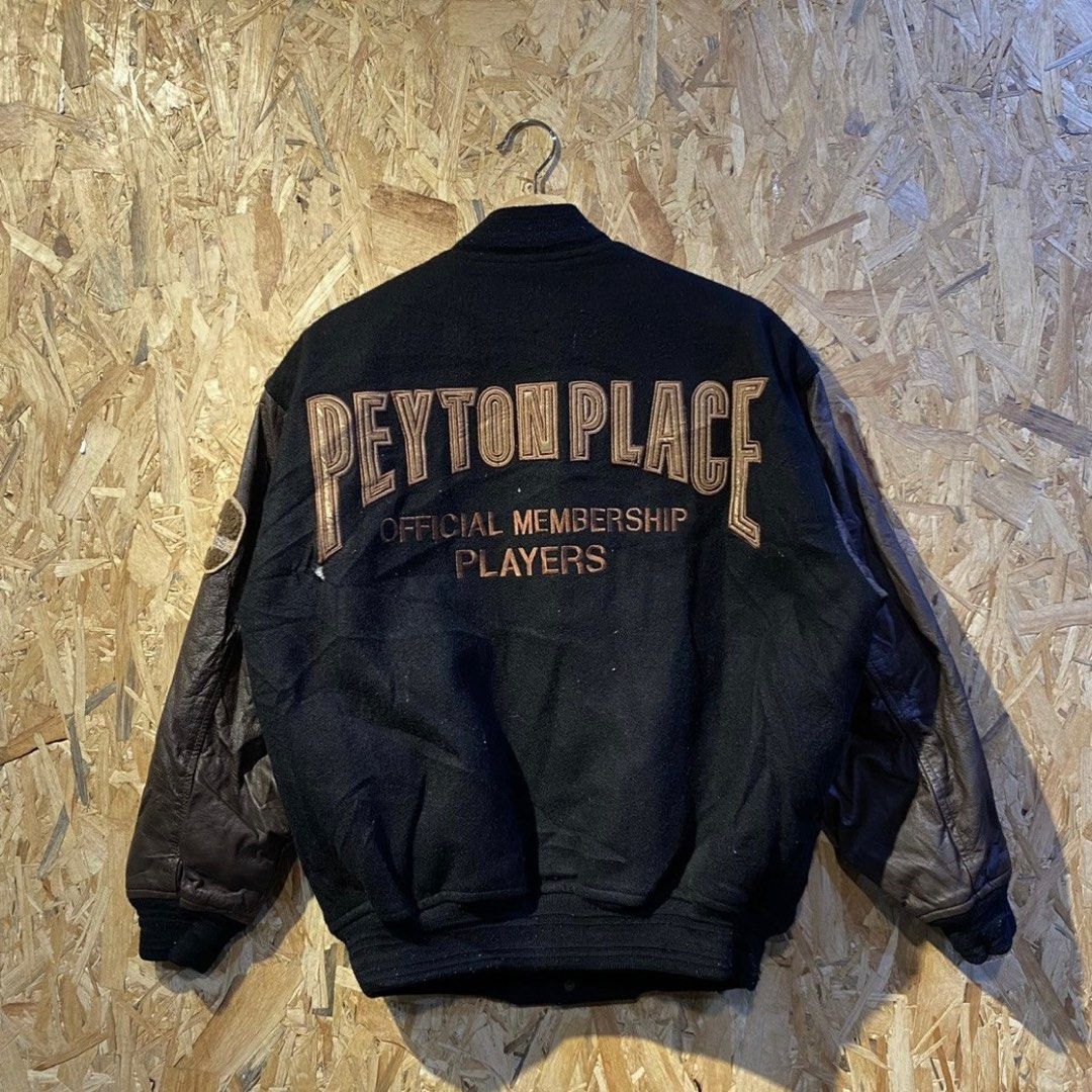 Vintage PPFM Peyton Place For Men Button Varsity Jacket, Men's