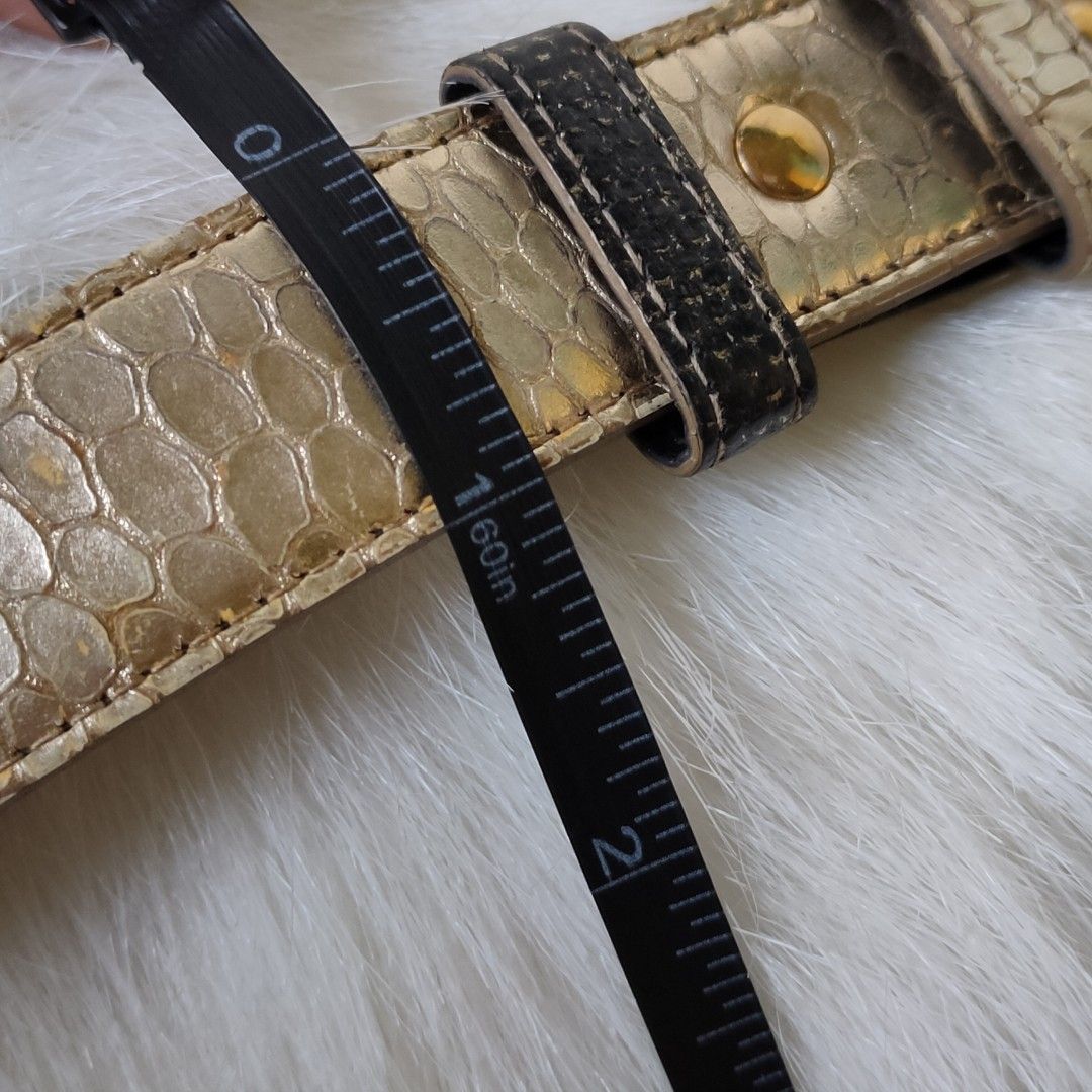 小物 HELMUT LANG snake skin leather belt Helmut Lang Vintage Stingray Belt - Black Belts, Accessories