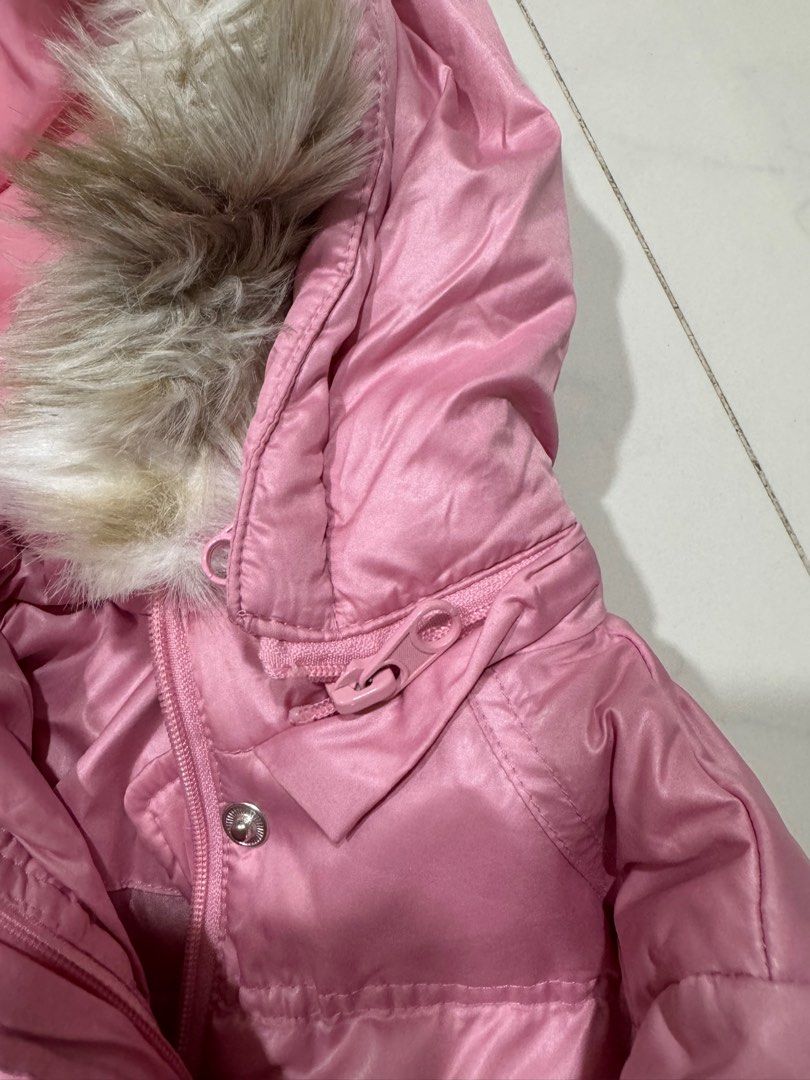 Winter Jacket (Category: Babies & Kids Fashion) located in Singapore. Submitted by 2princessmum (Listing ID 1333707833, Image 2). Description: Winter time tag 2 . Used once then Dry clean done and keep . Wear on winter Japan . All zip and button is all good as new .