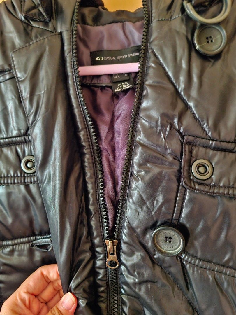 Winter Jacket (Category: Coats, Jackets and Outerwear) located in Singapore. Submitted by trustyworker (Listing ID 1333729521, Image 2). Description: mango winter jacket. never worn before and completely new with 2 tone colour. bought on impulse as it was too small for me and I was unable to lose weight after that. made a mistake in storage and there are small holes in the jacket as indicated in the photos. given this the price is lowered signifi