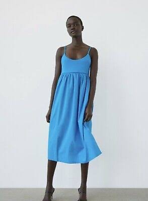 Zerasa Brown and Blue Ombre Mesh Midi Dress