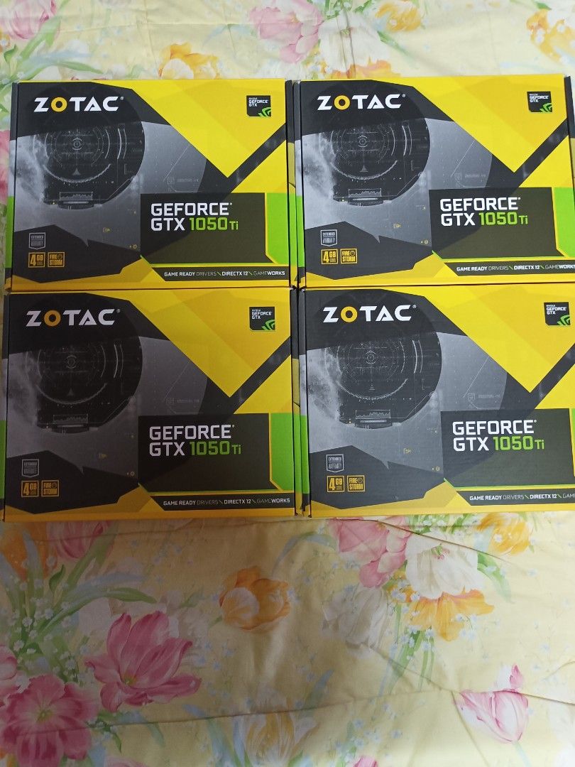 Zotac GTX 1050ti 4GB Bnew Sealed Video Card Computers Tech Parts Accessories Computer Parts on Carousell