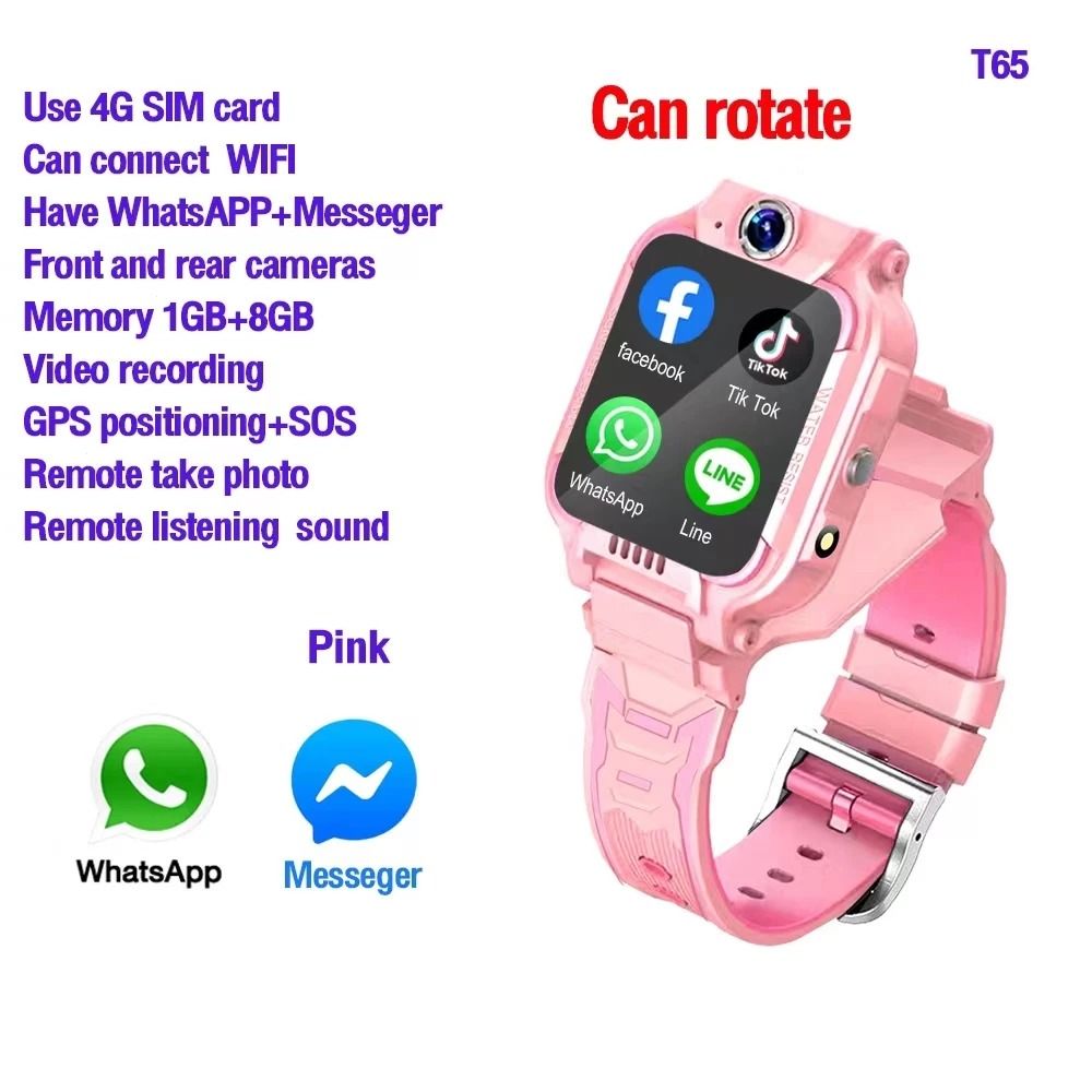 4G Smart Kids Watch WIFI SIM Watch 2024 New Kids Smart Watch Phone 4G ...