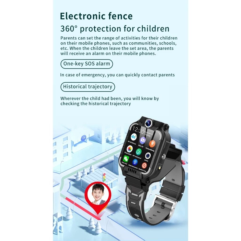 4G Smart Kids Watch WIFI SIM Watch 2024 New Kids Smart Watch Phone 4G ...