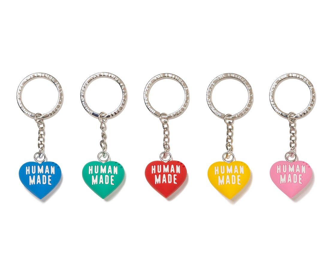 齊色日本代購鎖匙扣HUMAN MADE HEART RUBBER KEY CHAIN, 興趣及遊戲