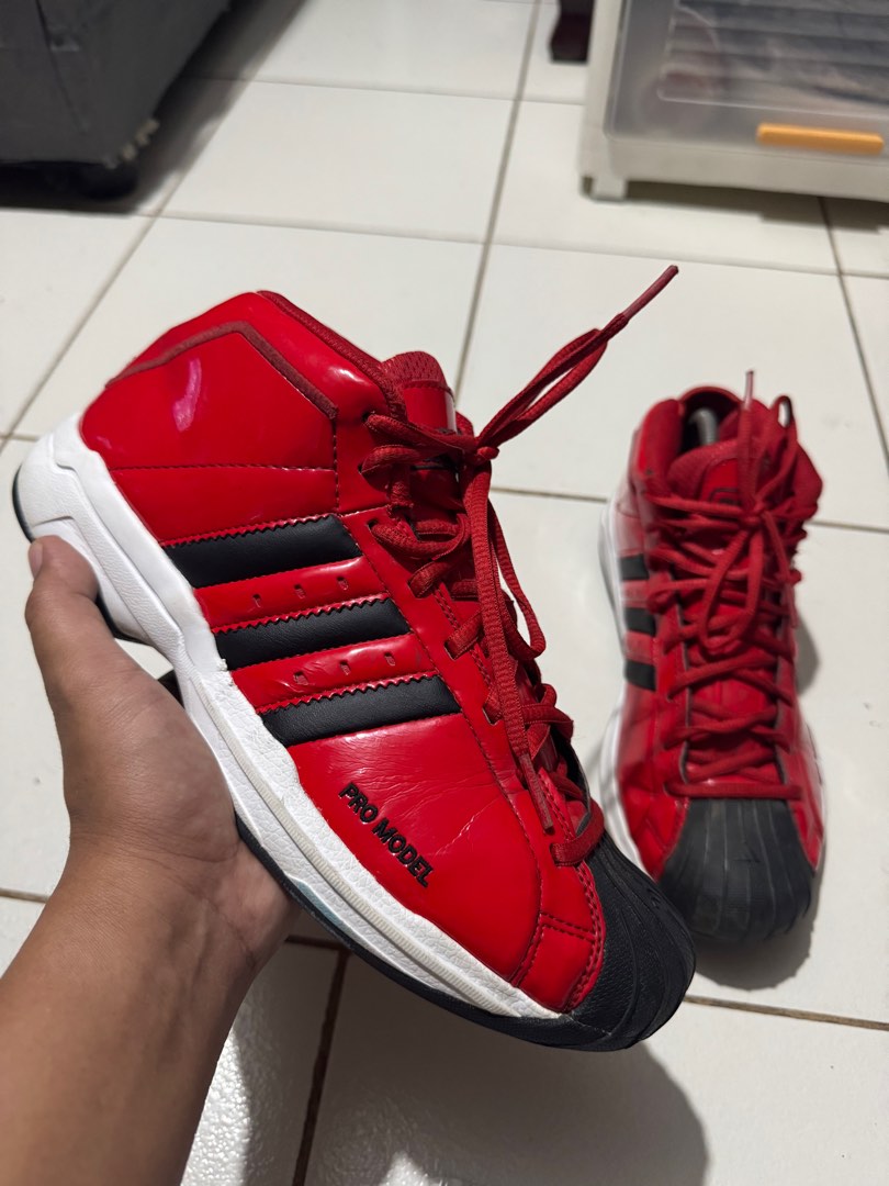 Adidas Pro Model 2G Red Black Men s Fashion Footwear Sneakers on Carousell