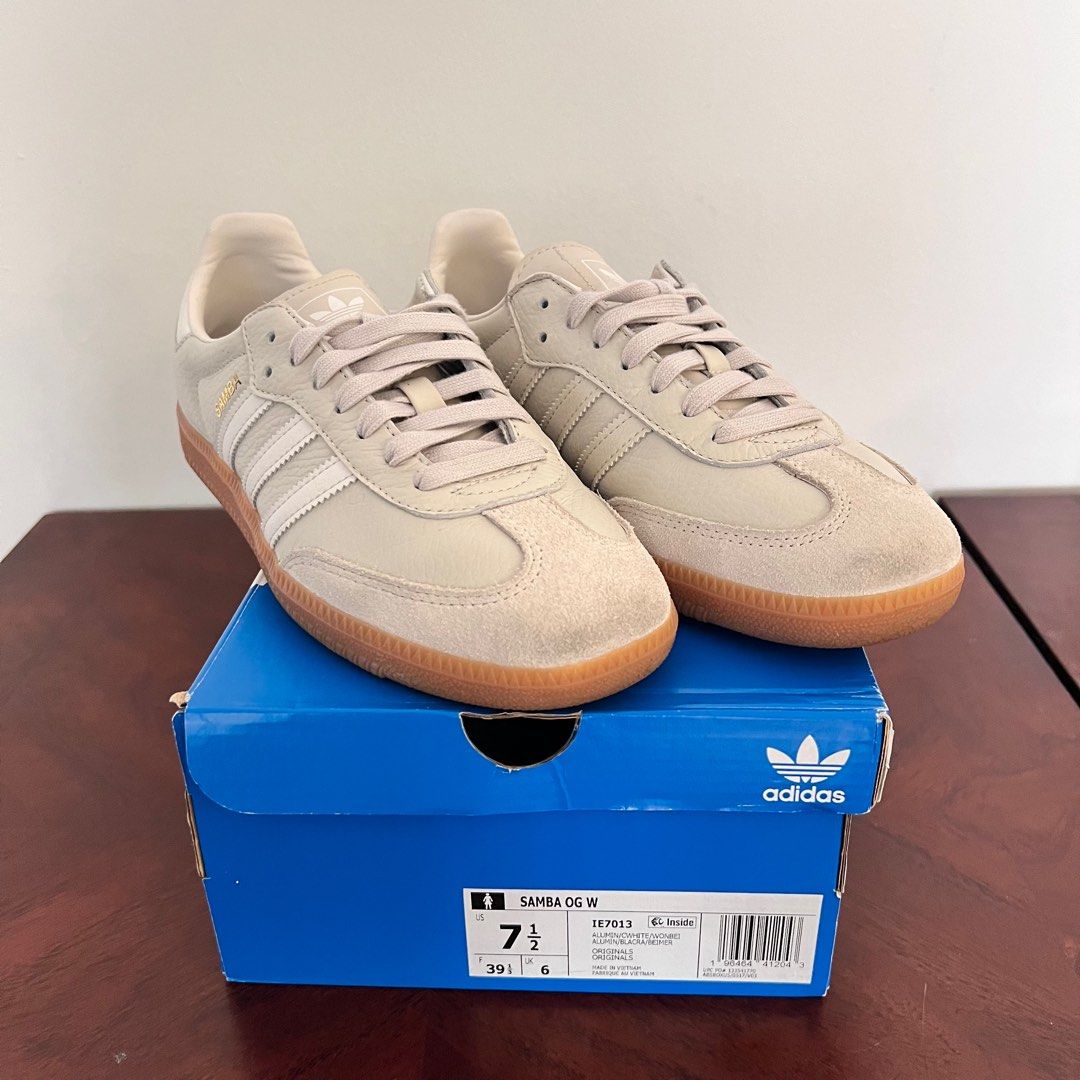 Adidas Samba Alumina Chalk White Wonder Beige, Women's Fashion, Footwear, Sneakers on Carousell Adidas Samba Alumina Chalk White Wonder Beige, Women's Fashion, Footwear, Sneakers on Carousell