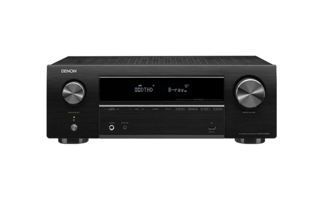 Amplifier Denon AVRX550BT 5.2 Channel 4K Ultra HD AV Receiver with