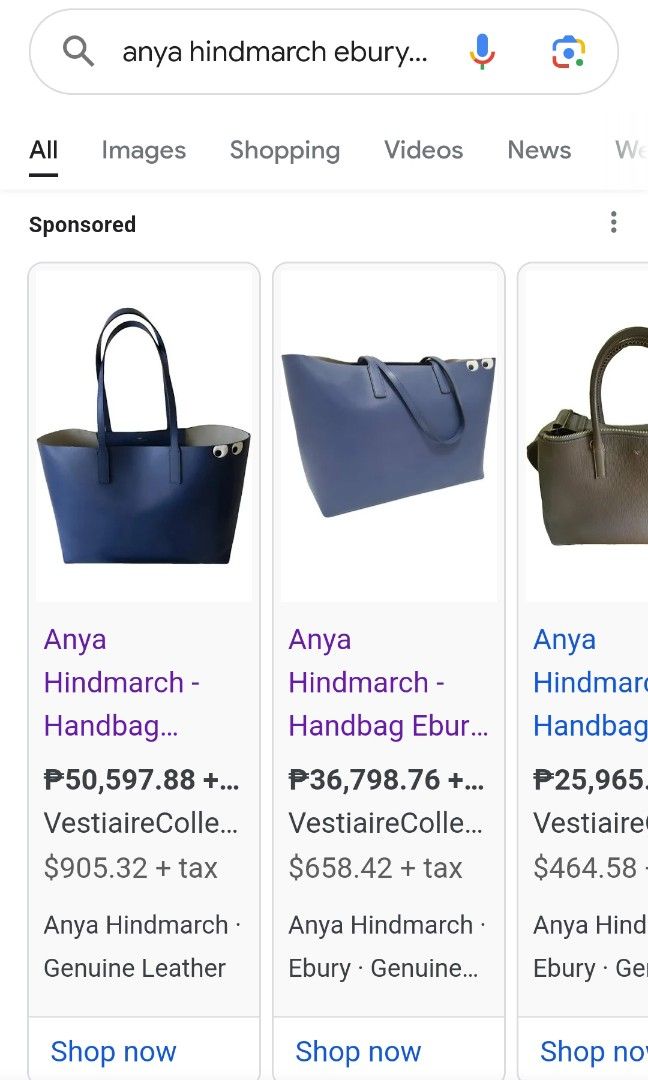 Anya hindmarch (Category: Luxury Bags & Wallets) located in Palayan City. Submitted by princess1015 (Listing ID 1329091319, Image 3). Description: spacious,magnetic closure, excellent condition,minor rubs sa corner, sf Po sa buyer tnx.