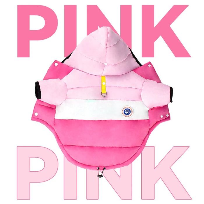 Anywags Pet Clothes Pink White Medium Warm Cotton Coat with Hoodie (Category: Pet Clothing) located in Melbourne. Submitted by anyco_store (Listing ID 1328973825, Image 2). Description: Whether you're dressing up for a special occasion or simply want to elevate your pet's everyday style. Pet Clothes are the ultimate choice for fashion-forward pets and their doting owners. Treat your furry companion to the luxury they deserve with Pet Clothes toda