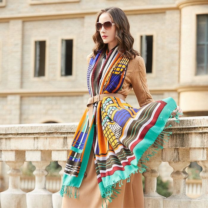 Anyyou Pure Merino Wool Coffee Beige Abstract Poncho Winter Scarf (Category: Women's Accessories) located in Melbourne. Submitted by anyco_store (Listing ID 1328993552, Image 3). Description: Add Comfort and Style to your Outfit of the day without paying the high price with Our Anyyou Fashion Scarves Suitable for any Season and Occasions. Features: High Quality: Soft and Fluffy Feel Exclusive Production of 100% Merino Wool Ideal for all Seasons: 