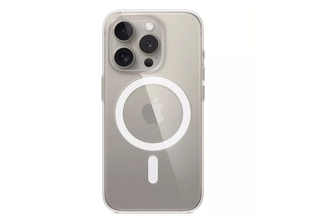 Apple Iphone 15 Pro Clear Magsafe Case (Category: Cases & Sleeves) located in San Juan City. Submitted by shoprinat (Listing ID 1329005394, Image 1). Description: - Original - Strong magsafe - Does not turn yellow over time.