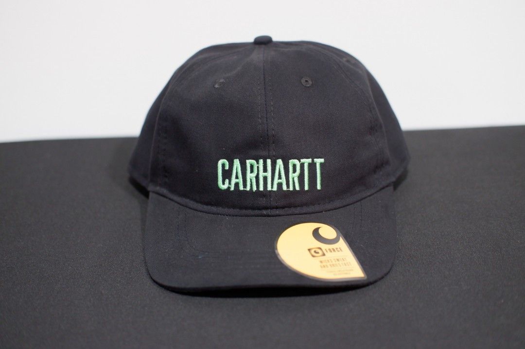 Black SpellOut dad hat cap by Carhartt Men s Fashion Watches Accessories Caps Hats on Carousell