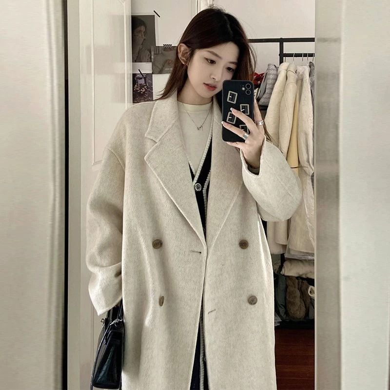 Thick wool coat womens store