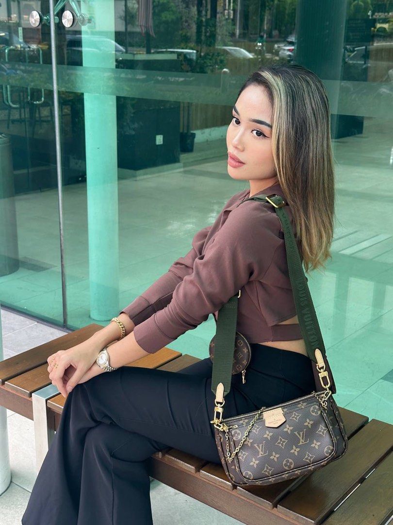 BRAND NEW LOUIS VUITTON MULTI POCHETTA ACCESSOIRIES MONOGRAM CANVAS CROSSBODY BAG WITH REMOVABLE CHAIN AND GREEN STRAP FULL SET Luxury Bags Wallets on Carousell