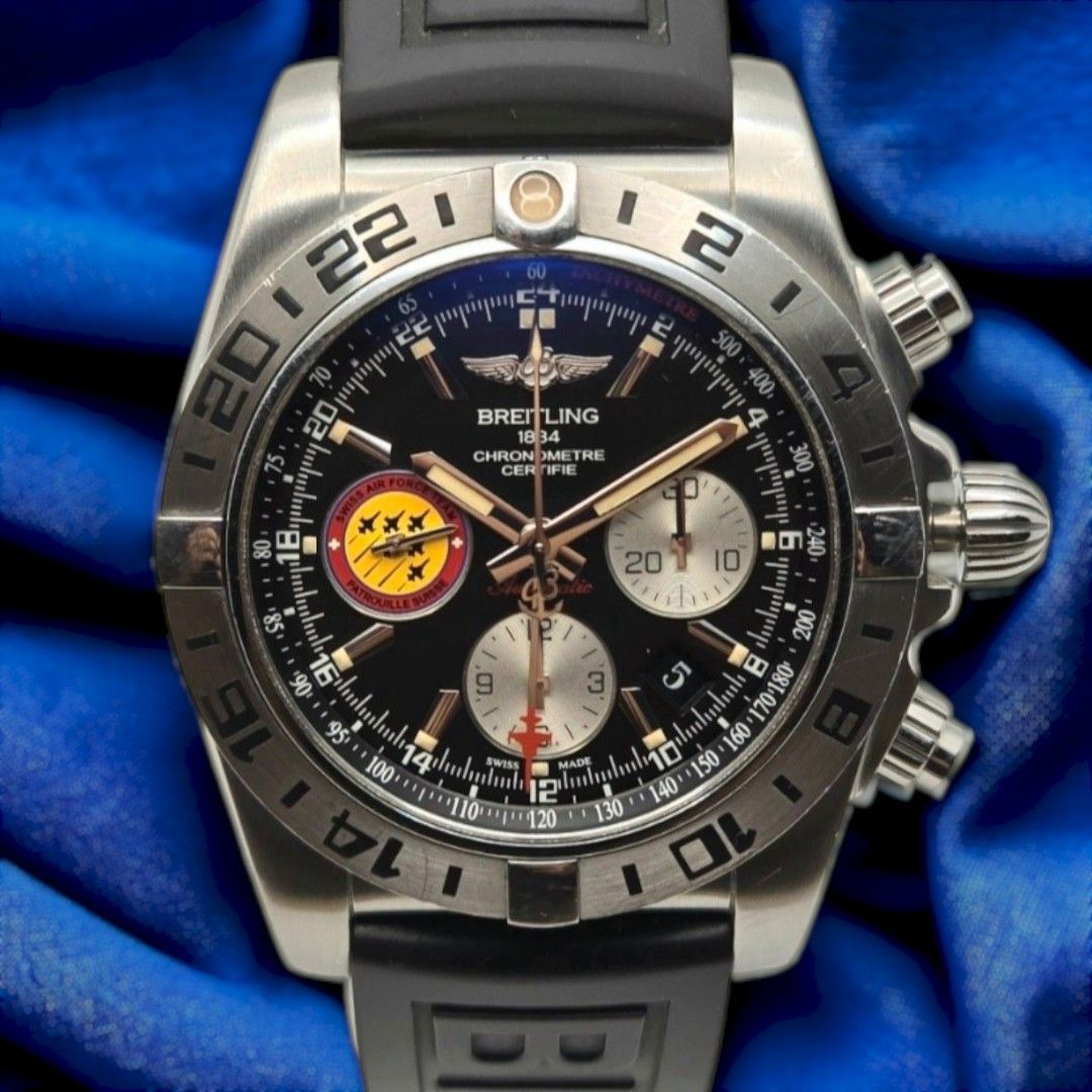 Breitling Chronomat 44 GMT limited edition Swiss Air Force Luxury Watches on Carousell