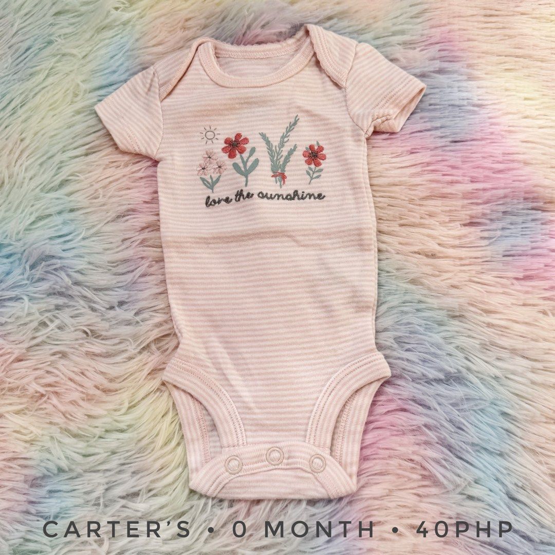 carter s preemie onesie 0 1 month baby girl Babies Kids Babies Kids Fashion on Carousell