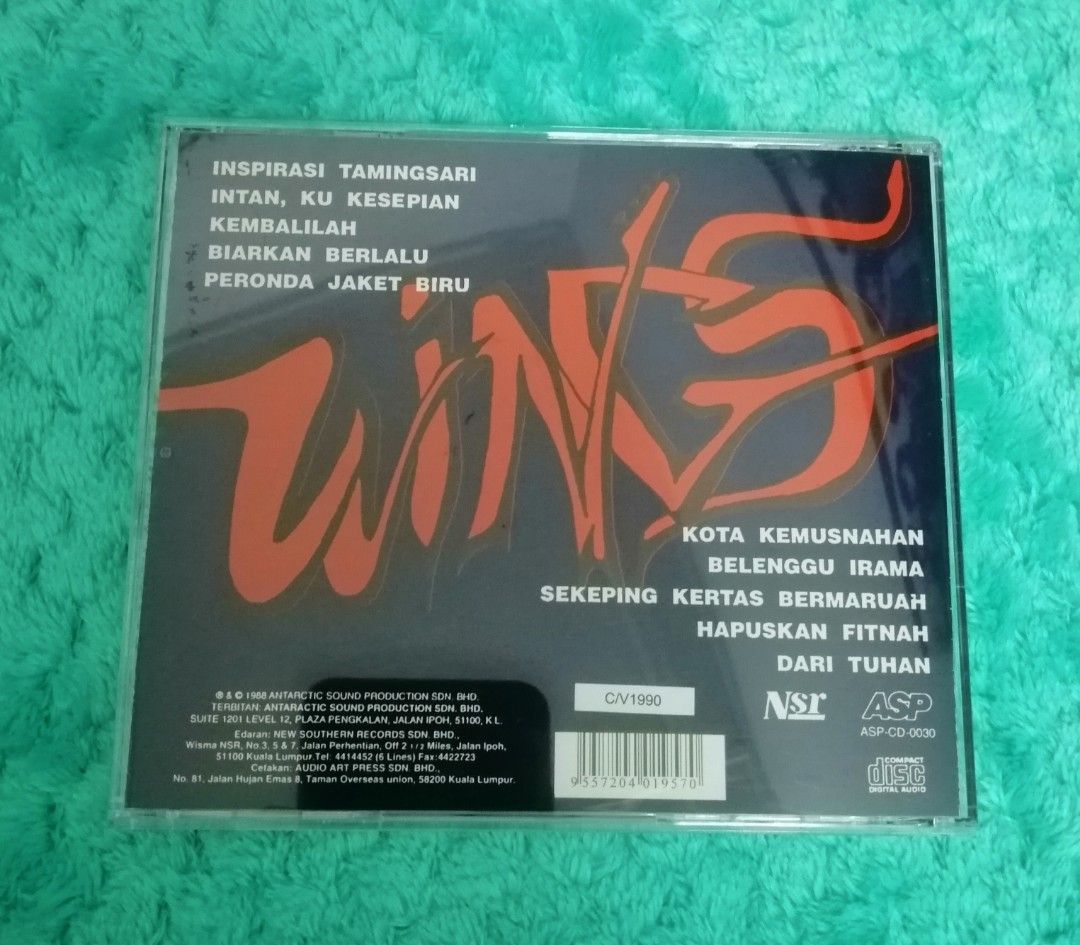 Cd wings album belenggu irama, Hobbies & Toys, Music & Media, CDs