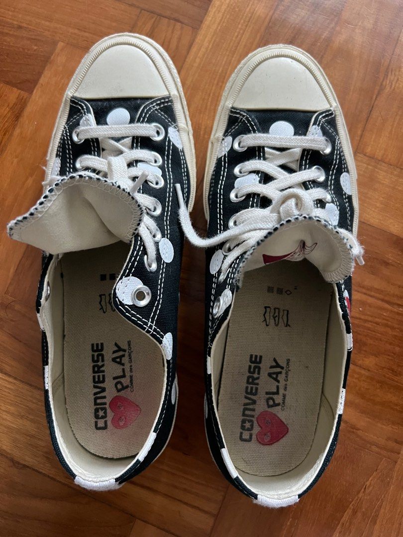 Cdg play polka dot converse top
