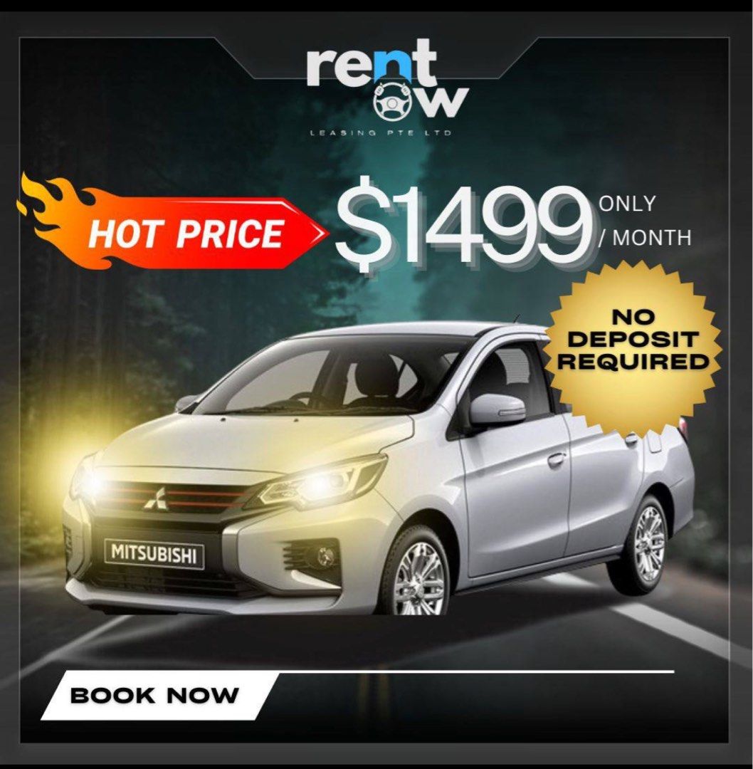Cheap car rental/Car rental/no deposit/Save fuel/Petrol / Hybrid/Personal usage/Company car/Long term/Short term/Grab/Gojek/Ryde/Tada/Delivery/Weekday/Weekend/ Daily/weekly/Monthly/Rentcar/ P plate/Sedan/SUV/MPV/Malaysia/PHV ANDY 81448811) (Category: Car Rental) located in Singapore. Submitted by rentnow.leasing (Listing ID 1329025018, Image 1). Description: ❌NO DEPOSIT! ❌ Personal/Grab usage🆗 Access malaysia ☑️ 0 years driving experience ☑️ Ful