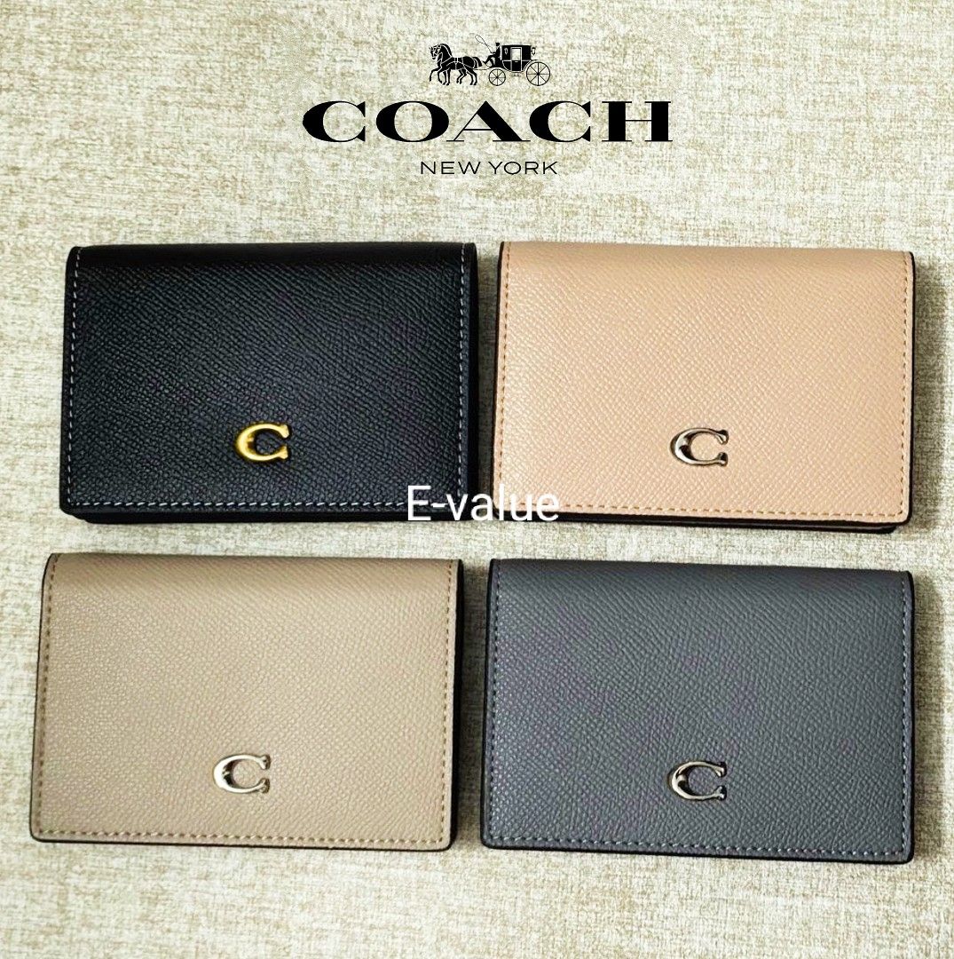 Coach Original Business Card Case Wallet For Women Men Come With Complete Set Suitable For Gift