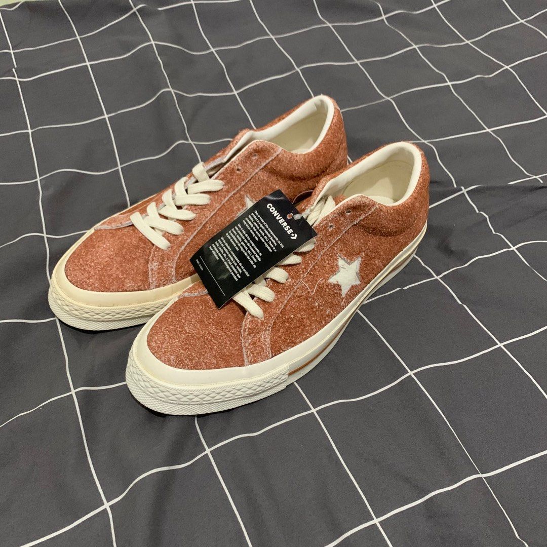 Converse One Star Suede Peach not stussy visvim supreme nbhd wtaps aries fragment adidas nike salomon hoka keen suicoke Fesyen Pria Sepatu Sneakers di Carousell