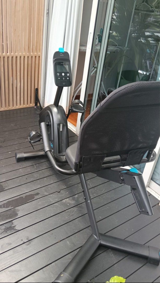Domyos Semi Recumbent Exercise Bike Seat Sports Equipment Exercise Fitness Cardio Fitness Machines on Carousell