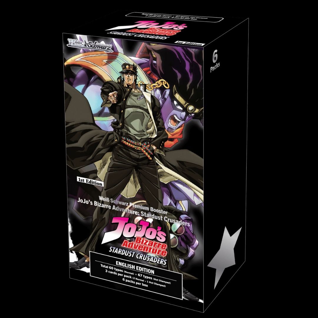 English Weiss Schwarz JoJo's Bizarre Adventure - Stone Ocean / Stardust  Crusaders Premium Booster Box, Hobbies & Toys, Toys & Games on Carousell