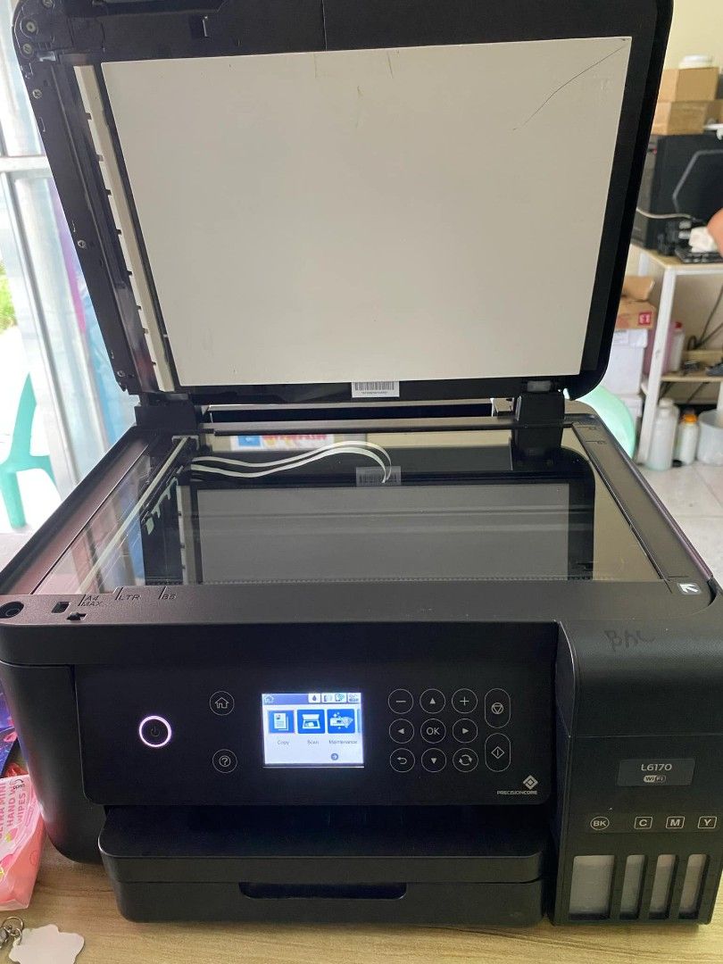 EPSON L6170 (Category: Printers, Scanners & Copiers) located in Manila. Submitted by allly_ (Listing ID 1329003171, Image 3). Description: EPSON L6170 FOR SALE Print Up to Legal Size Scan & Xerox Up to Legal Size Brand New Head Installed with ADF & WIFI Duplex Borderless with 3 months warranty Free Full Tank Ink Perfect for Business! ₱ 10,800 Available for: Pick up Delivery Shipping ( LBC ) Loc: Malolos Bulacan ( gilid ng NBI, red na tent ) Messa