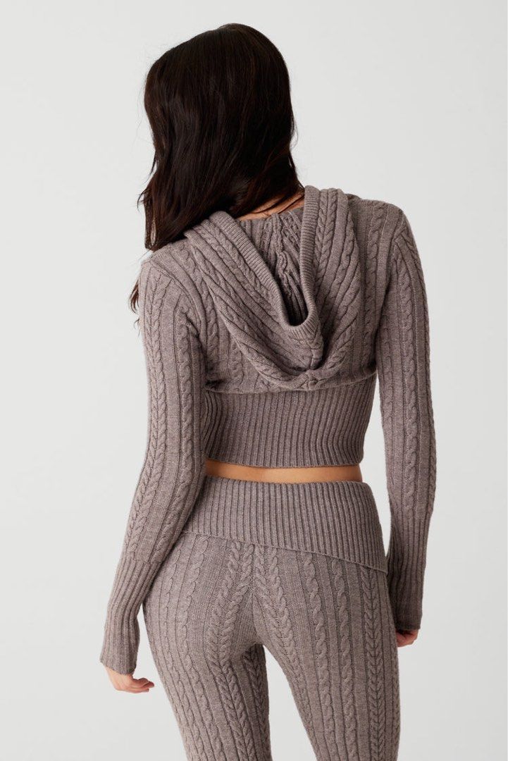 Frankies Bikinis Aimee Cable Cloud Knit Hoodie (Category: Coats, Jackets and Outerwear) located in San Juan City. Submitted by shop.girlypop (Listing ID 1328959500, Image 2). Description: Brand new, authentic, for preorder Retails for ₱9200 Sizes: XS, S & M.