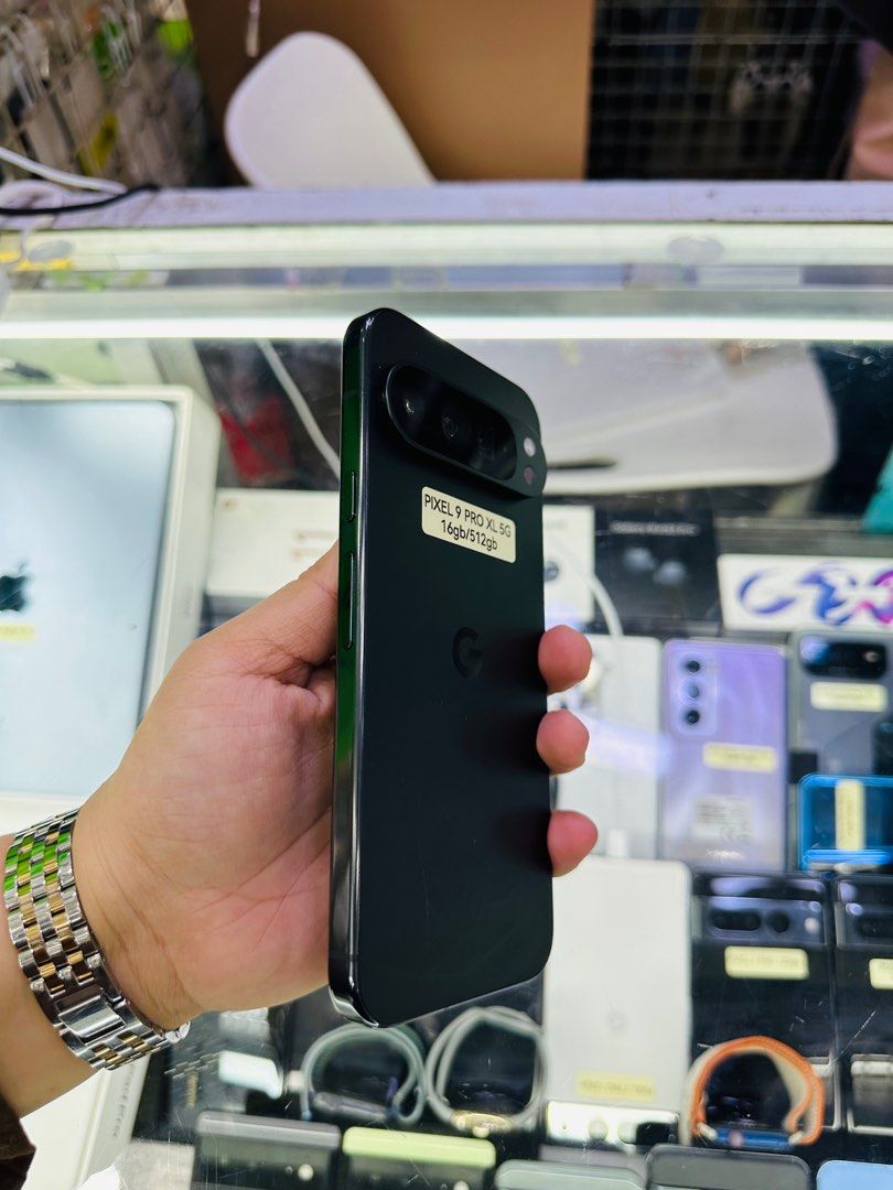 Google Pixel 9 Pro XL 5G 512gb FU (Category: Google Pixel) located in San Juan City. Submitted by javedsgadgetshop (Listing ID 1329091380, Image 3). Description: OPEN FOR INSTALLMENT VIA CREDIT CARD/GGIVES/SPAY/BILLEASE & SWAP/TRADE-IN! BUY AND SELL! Quick Specs : Google Pixel 9 Pro XL •512gb •NTC Variant •Good batt health •Factory Unlock •95% Smoothness •No hidden issue | No Repaired •100% Authentic | Not Refurbished •w/ OEM Charger & store warr