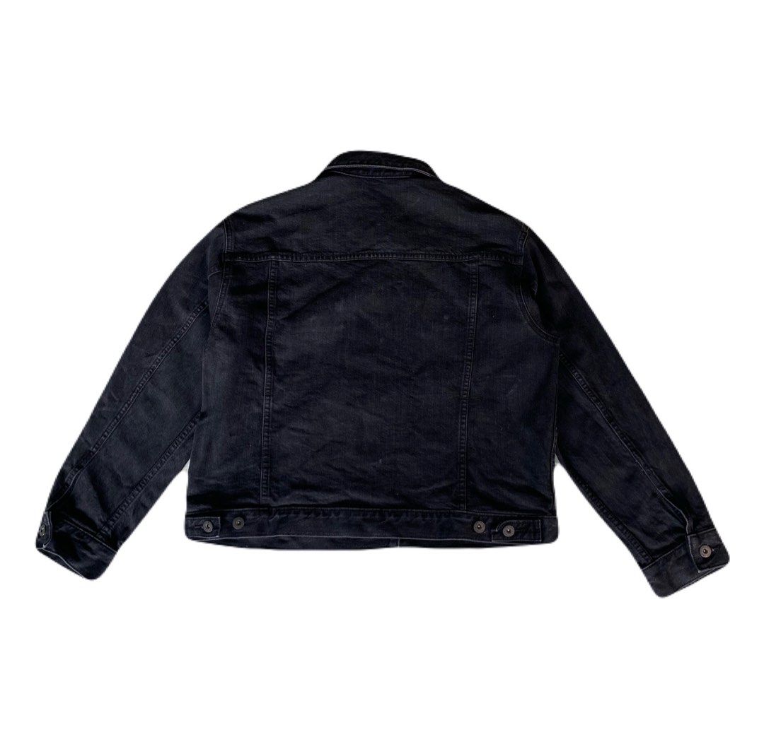 INEGI】Tight Denim Trucker Jacket（GU Trucker Denim Jacket Boxy 