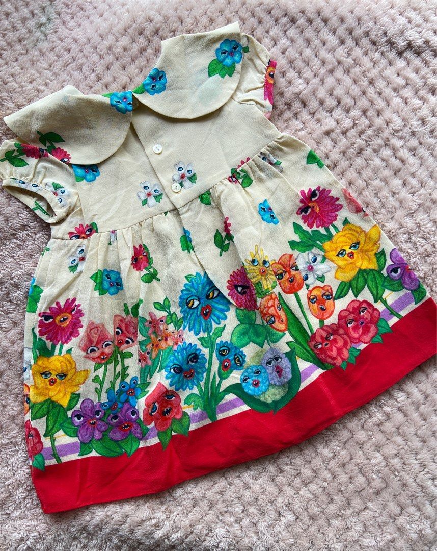 Gucci Floral Printed Short-Sleeve Dress, Babies & Kids, Babies & Kids  Fashion on Carousell