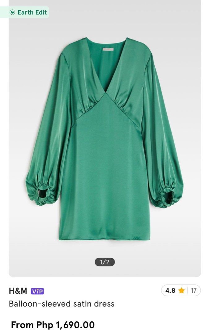green emerald velvet dress Andie Long Sleeve Bridesmaid Dress in Sage