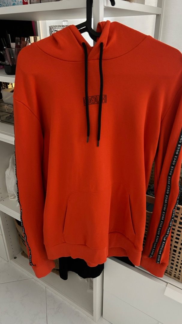 Hugo boss orange hoodie hotsell