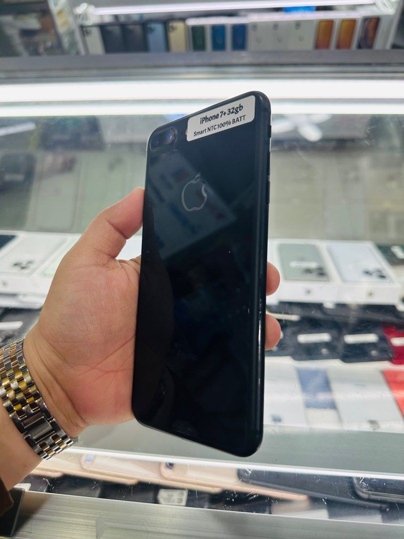 Iphone 7+ 32gb 100% batt Smartlocked NTC (Category: iPhone 7 Series) located in San Juan City. Submitted by javedsgadgetshop (Listing ID 1329072662, Image 2). Description: OPEN FOR INSTALLMENT VIA CREDIT CARD/GGIVES/SPAY/BILLEASE & SWAP/TRADE-IN! BUY AND SELL! Quick Specs : Iphone 7+ •32gb •NTC Variant •100% batt health •Smartlocked •95% Smoothness •No hidden issue | No Repaired •100% Authentic | Not Refurbished •w/ OEM Charger & store warranty ❣