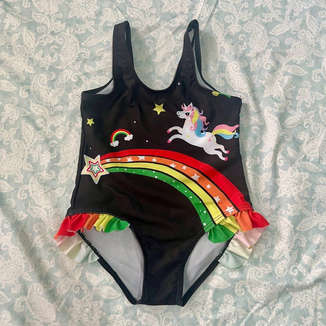 Unicorn swimsuit 4T Babies Kids Babies Kids Fashion on Carousell