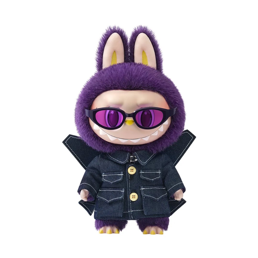 ZIMOMO LABUBU ぬいぐるみ パープル 香り付 紫マーブル② LABUBU エンジェルシリーズ ラブブ ぬいぐるみ キーホルダー