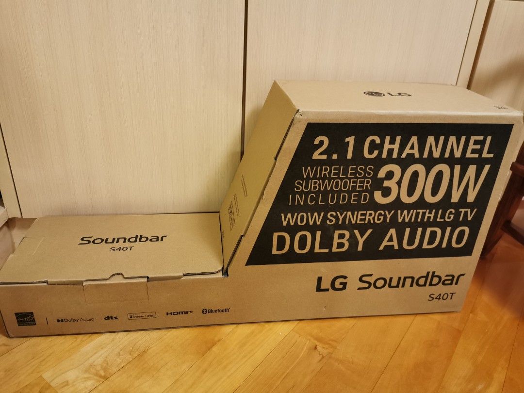 全新LG Soundbar S40T, 音響器材, Soundbar、揚聲器、藍牙喇叭、耳擴 新品未開封！LG Soundbar S40T