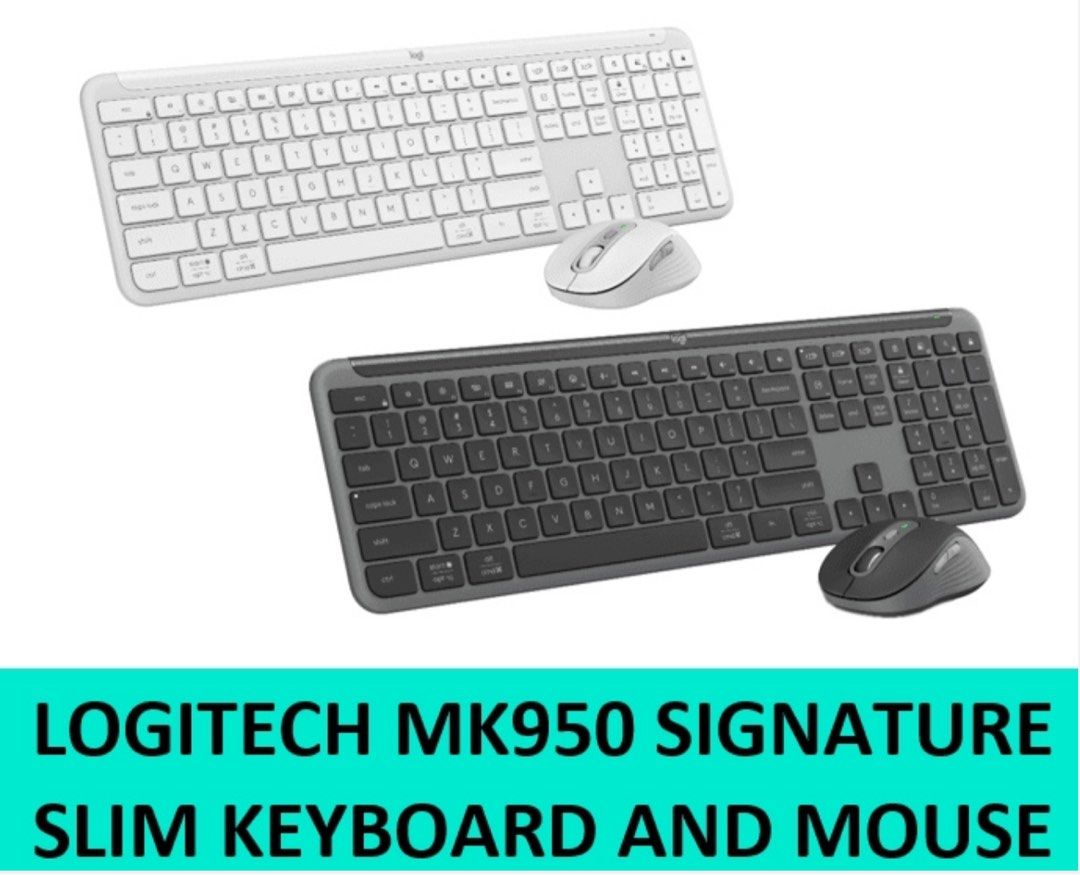 Logitech MK950 Signature Slim Keyboard and Mouse Multi-device